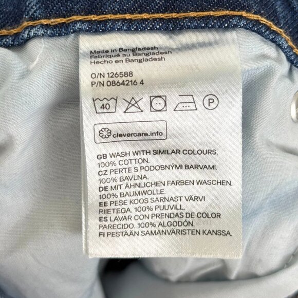 NWOT &Denim Loose Medium Wash Ultra High Waist Ankle Length Mom Jeans - 4 Short - Picture 6 of 6